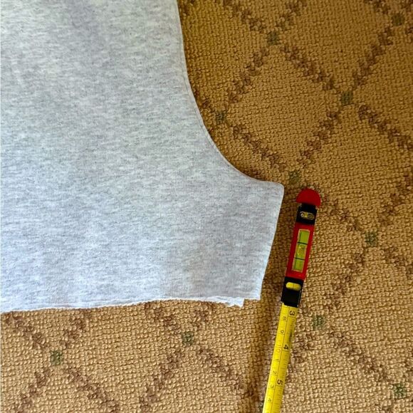 Hanesie cut off sweat shorts w embroidered Rainbow  M - Picture 9 of 10